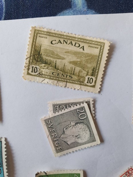 Francia, Svéd, Indiai, Canadai, Cseh bélyeg