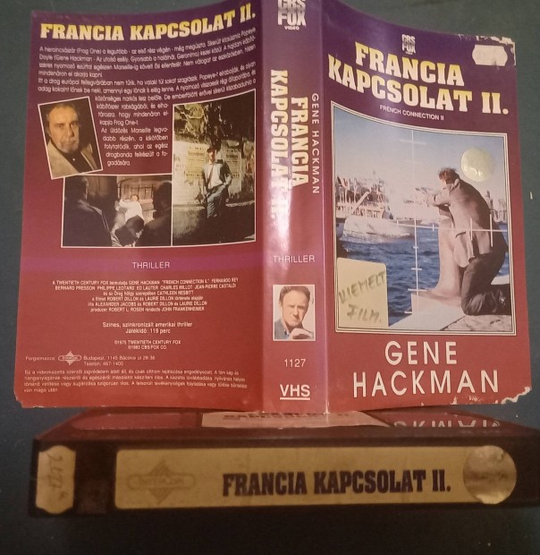 Francia kapcsolat 2. - thriller vhs - Gene Hackman