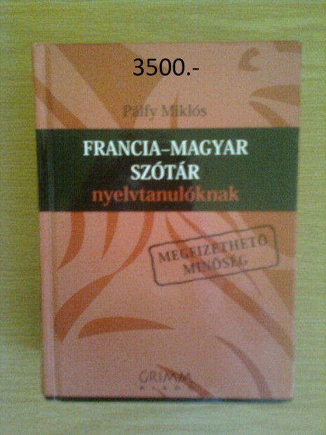 Eladó francia szótár - Országosan - Piactér - Jófogás
