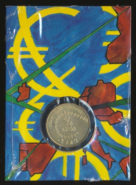 Franciaorszg 1/4 Euro 2002, mappban