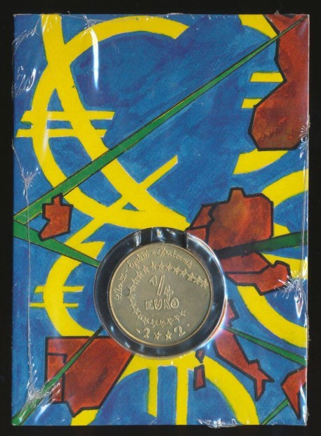 Franciaorszg 1/4 Euro 2002, mappban