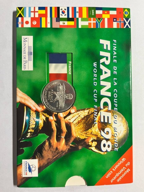 Franciaorszg 5 frank, 1998 FIFA Vilgkupa, bontatlan csomagolsban