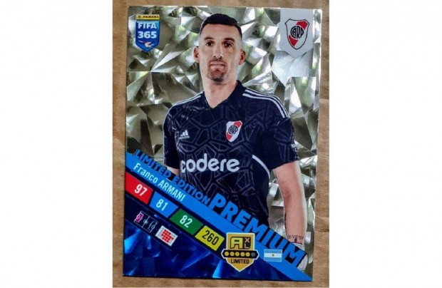 Franco Armani River Plate Premium Limited focis krtya Panini 2023