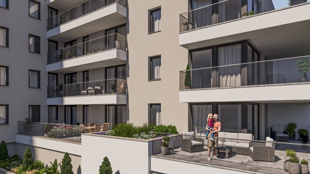 Frangep�n74 nappali+3 szob�s lak�s nagy terasszal Elad�