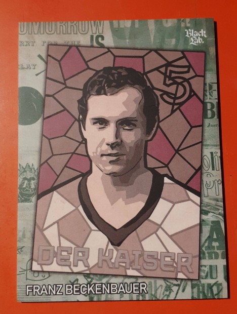 Franz Beckenbauer Black Lab Poster Art focis krtya