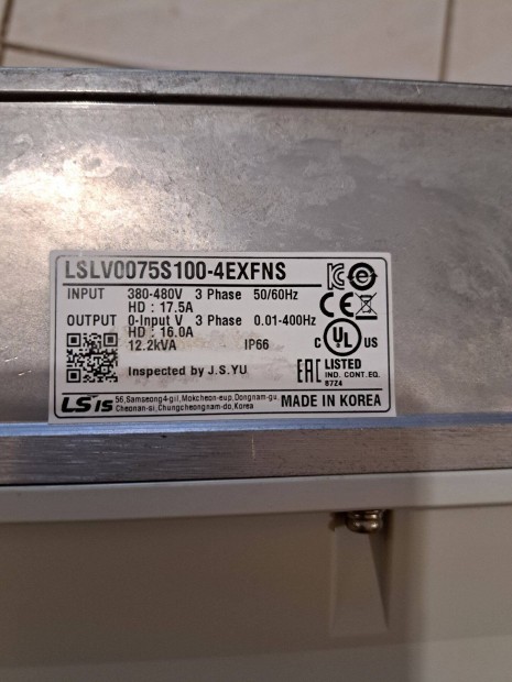 Frekvenciavlt IP66 vdettsg 7,5 kwatt Lslv0075S100-4Exfns