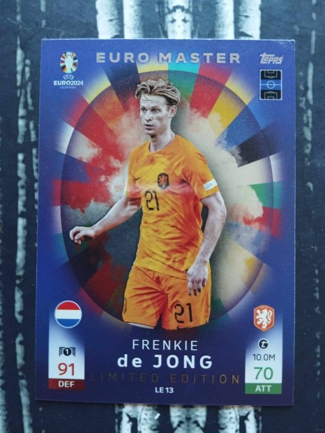 Frenkie de Jong (Hollandia) Limited Edition Euro 2024 focis krtya