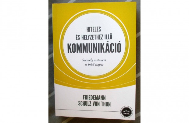 Friedemann Schulz von Thun: Hiteles s helyzethez ill kommunikci