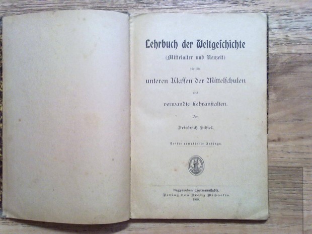 Friedrich Schiel: Lehrbuch der Weltgeschichte (1909)