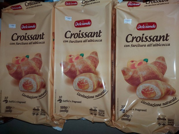 Friss Olasz Croissant 10 db-s Srgabarack Krmmel