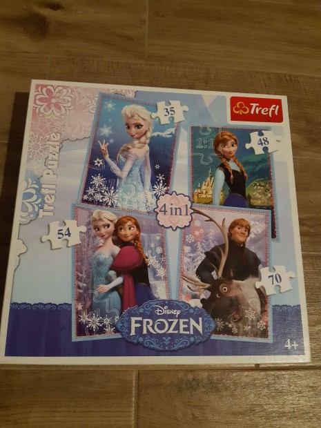 Frozen, Jgvarzs puzzle, 4db puzzle egy dobozban