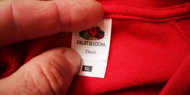 Fruit of the loom piros, j, hossz ujj fels (XL) 