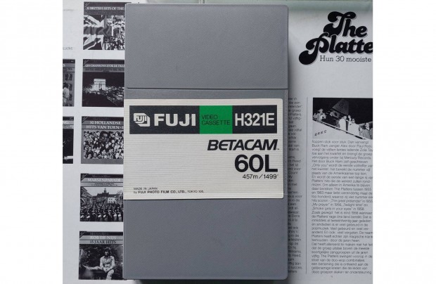 Fuji H321E Betacam 60L 457m/1499' Videokamera Kazetta Videó Kazetta