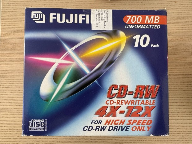 Fuji írható CD, 10 darab, bontatlan