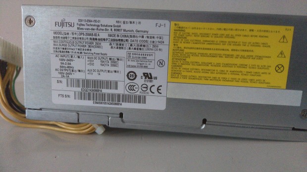 Fujitsu 16 PIN-es 250 W tp S26113-E564 kifogstalan llapotban