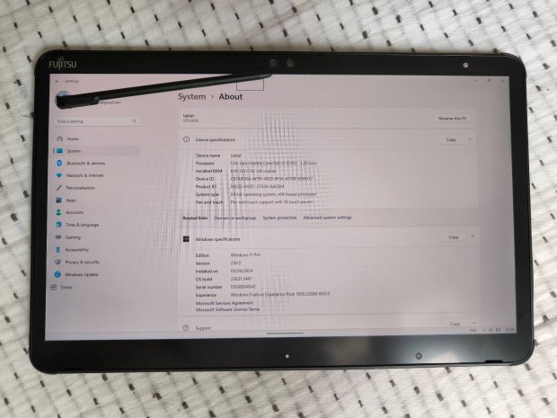 Fujitsu Stylistic Q7312 4G tablet - 10 h garancival