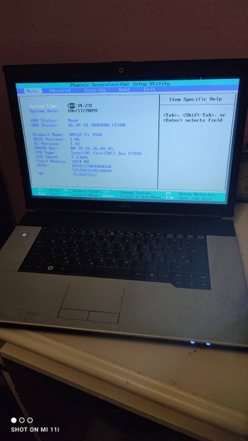 Fujitsu amilo pi3560 laptop hinyos