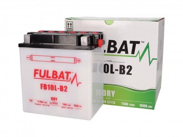 Fulbat FB10L-B2 DRY szraz akkumultor + savcsomag