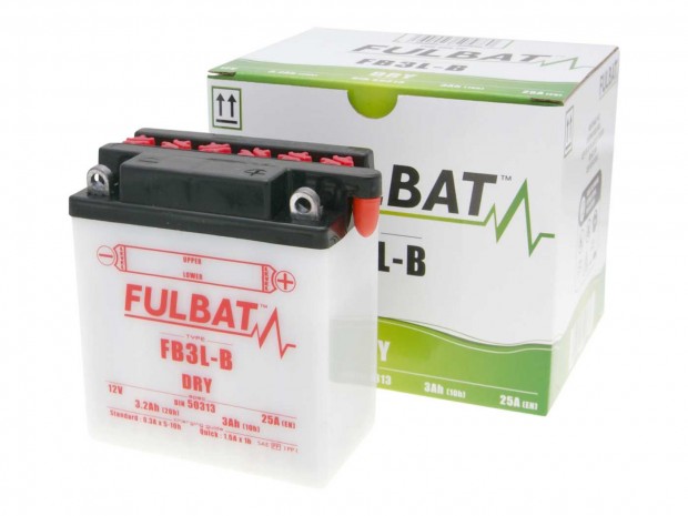 Fulbat FB3L-B DRY szraz akkumultor + savcsomag