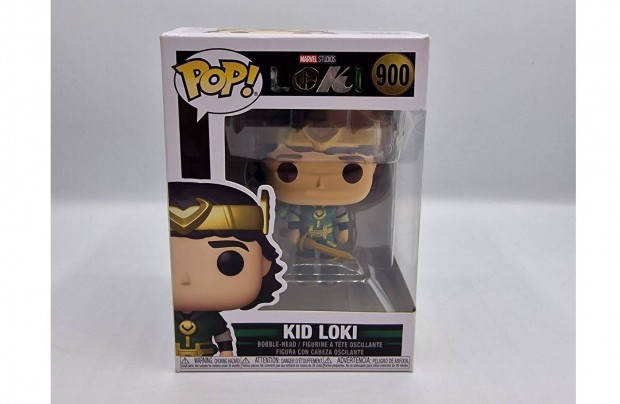 Funko POP! 900 Kid Loki, játékfigura ablakos dobozban, használt