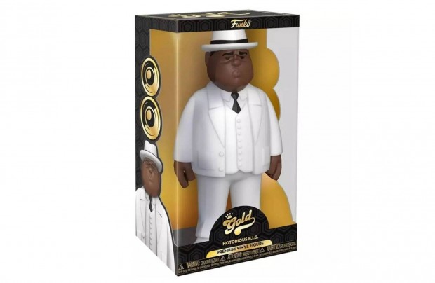 Funko Pop Gold Biggie Smalls - White Suit, Notorious B.I.G figura