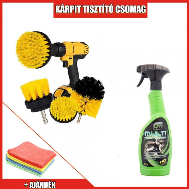 Frba foghat krpittisztt kefe szett s krpittisztt spray