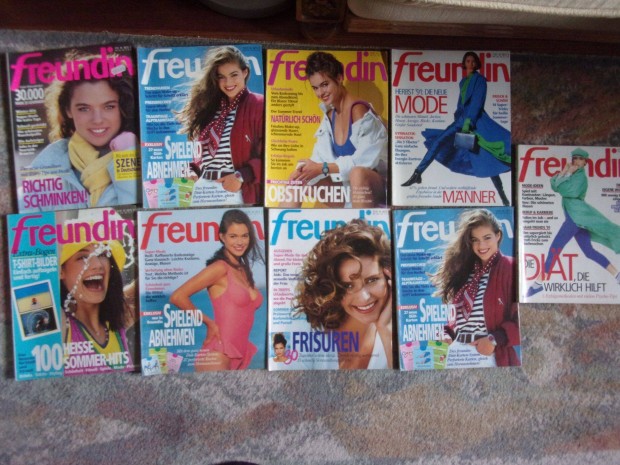 Frsie Brigitte Journal Freundin Sokfle nmet retro magazinok