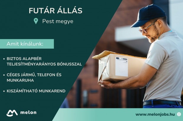 Futár álláslehetőség