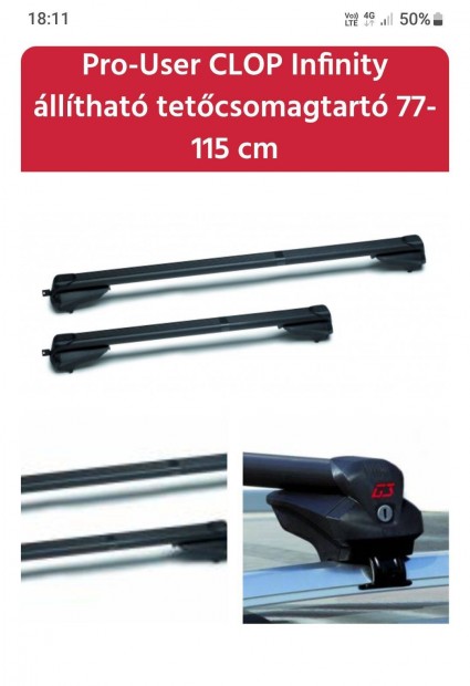 G3 tetőcsomagtartó keresztrúd!