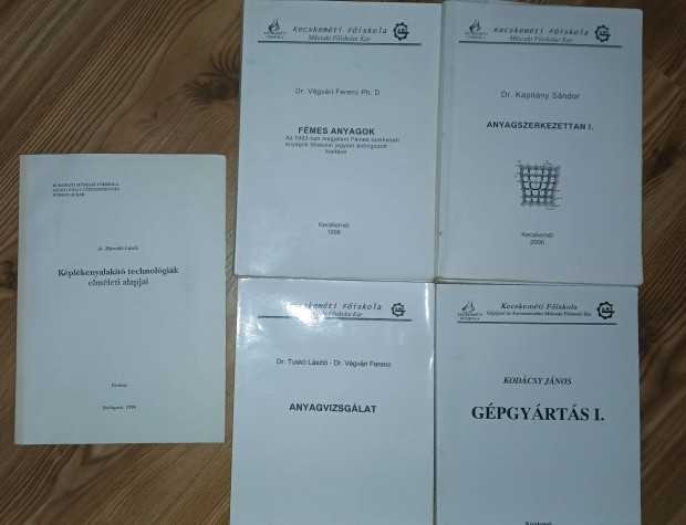 GAMF Kecskeméti Főiskola Gépészmérnök tankönyvek