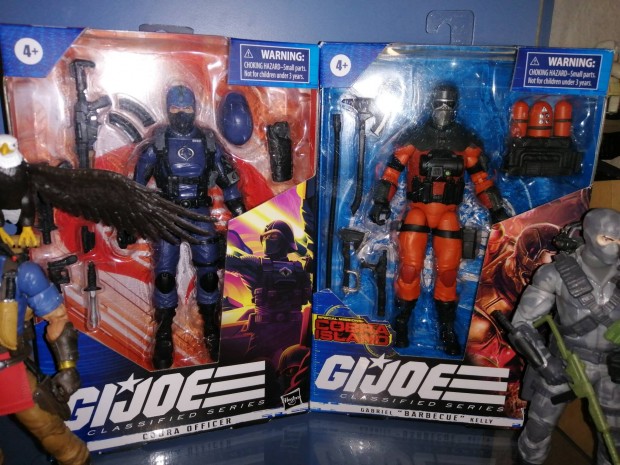 GI JOE Classified Barbecue & Cobra Officer figura. 