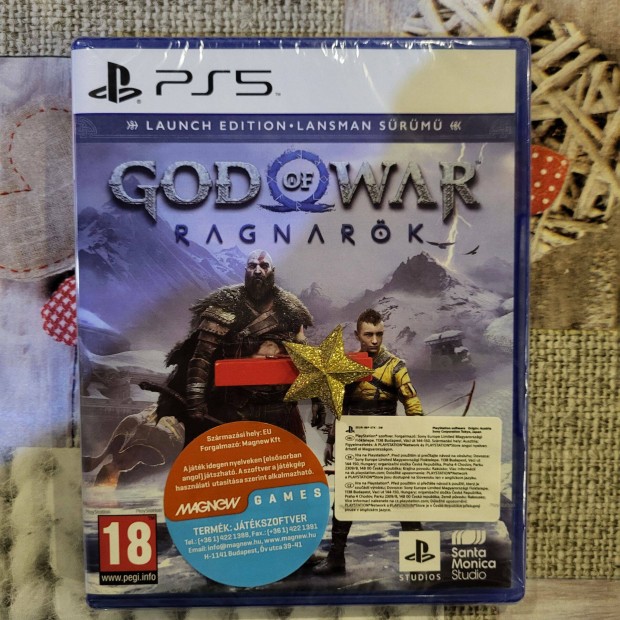 GOD OF WAR Launch Edition (magyar,bontatlan!) ps5 jtk elad-csere