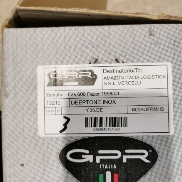 GPR kipufog szett Yamaha Fzs 600 Fazer hez 