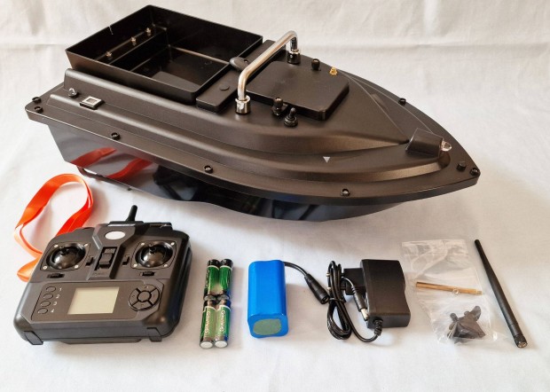 GPS RC horgász etetőhajó 2 motor 2 kg csali LED világítás visszatérési