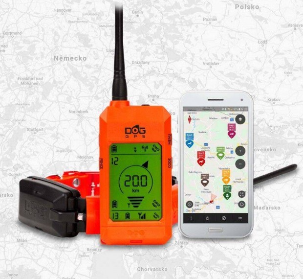 GPS RF rendszer helymeghatroz GPS nyakrv a Dogtrace-tl