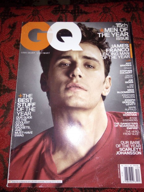 GQ magazin 2010. decemberi szma elad (James Franco)!