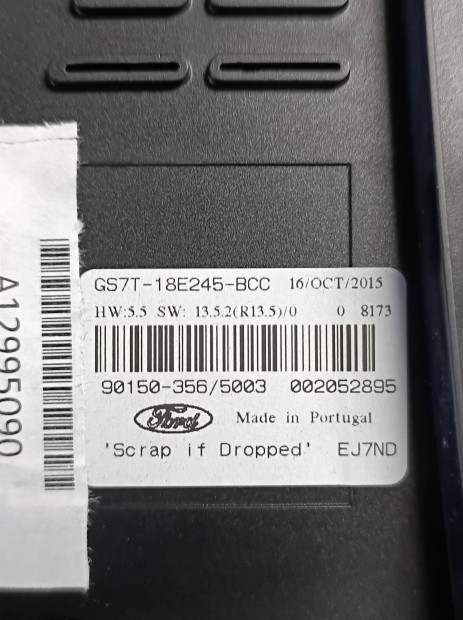 GS7T-18E245-BCC Ford Mondeo mk5 rdi fts vezrl panel gomb 