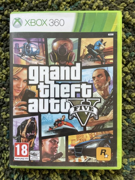 GTA Five V Xbox 360 Grand Theft Auto, hasznalt