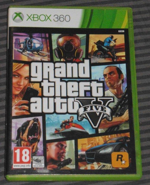 GTA V. (Grand Theft Auto 5.) Gyri Xbox 360 Jtk Akr Flron