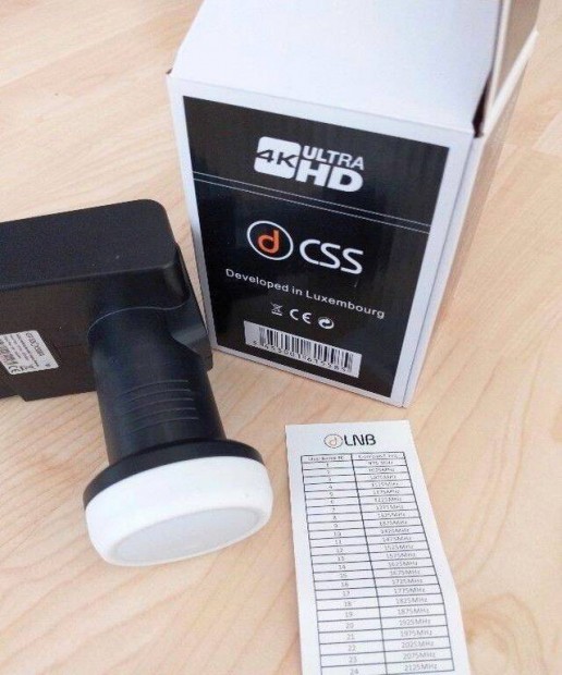 GT-S3dCSS24 programozhat� 24 Unicable �s 3 Legacy dlnb DVB-S2 4K LNB