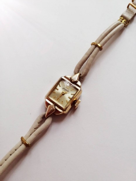 GUB Glashütte mechanikus aranyozott antik noi karora