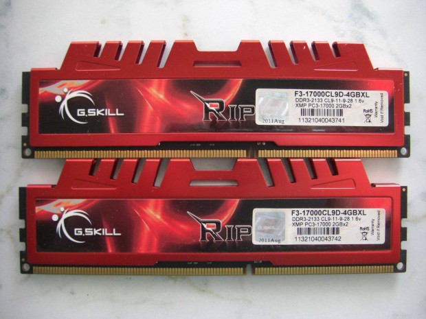 G.Skill Ripjawsx 4GB (2 x 2GB) DDR3 2133