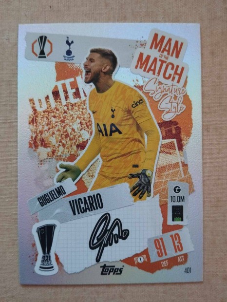 G. Vicario (Tottenham) Man of the Match BL 2024/25 focis krtya