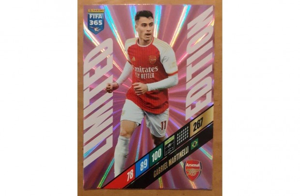 Gabriel Martinelli Arsenal Limited focis krtya Panini FIFA 365: 2024