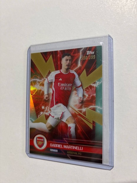 Gabriel Martinelli szmozott focis krtya Arsenal