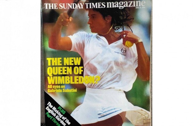 Gabriela Sabatini The Sunday Times Magazin 1988. angol nyelv