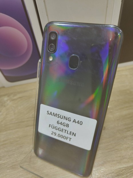 Galaxy A40 64gb fggetlen 