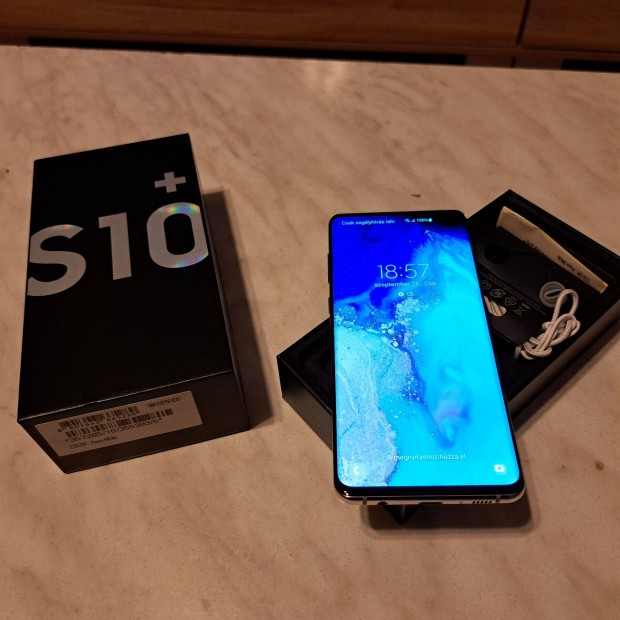 Galaxy S 10 + ( 2 krtys 128 GB ) Karcmentes, Fggetlen !!