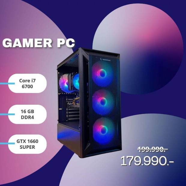 Gallardo Gamer PC! Core i7-6700 / Geforce Gtx 1660 Super / 16GB DDR4