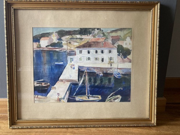 Gall Tibor Akvarell 1937